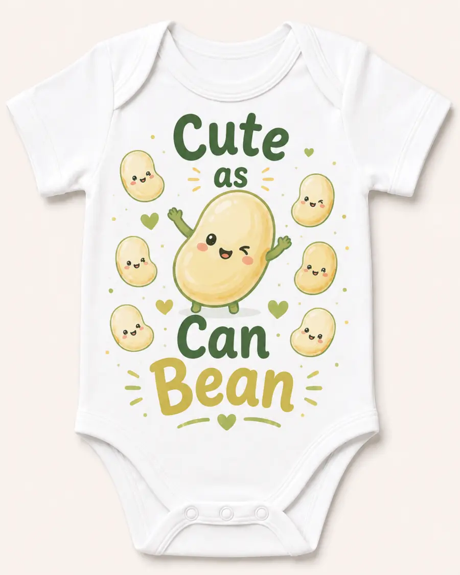 Cute as Can Bean infant bodysuit