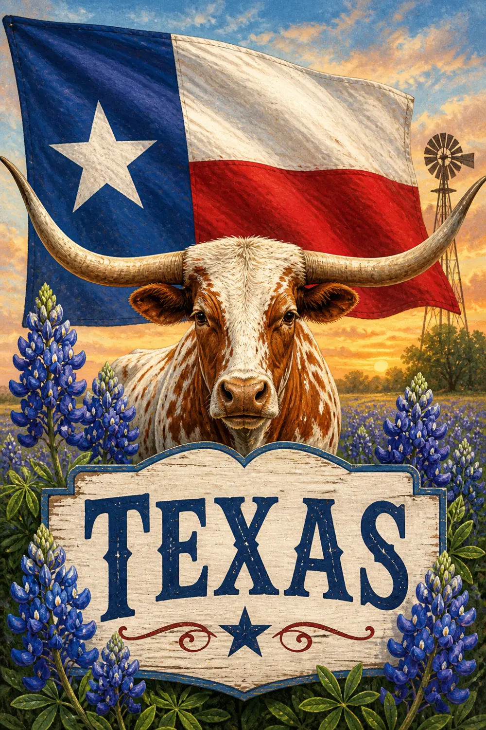 Texas hometown pride design